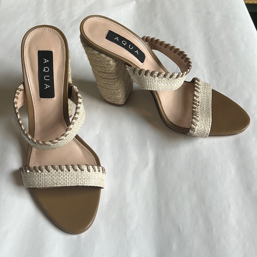Aqua heeled sandals